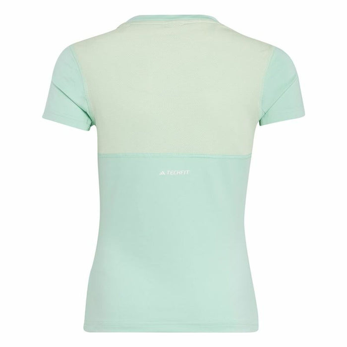 Tricou cu Mânecă Scurtă pentru Copii Adidas Techfit Aeroready Sport Icons Verde