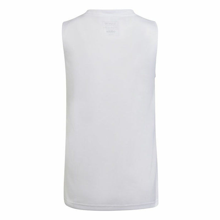 Tricou cu Bretele Copii Adidas Alb