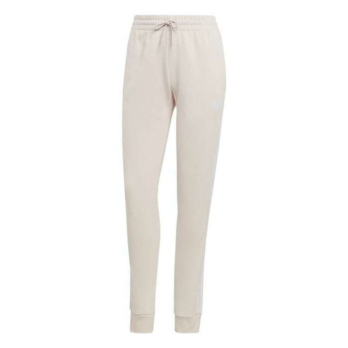 Pantaloni lungi de sport Adidas Essentials 3 Stripes Bej Femeie