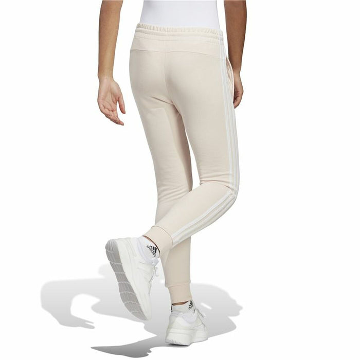 Pantaloni lungi de sport Adidas Essentials 3 Stripes Bej Femeie