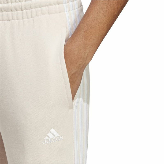 Pantaloni lungi de sport Adidas Essentials 3 Stripes Bej Femeie