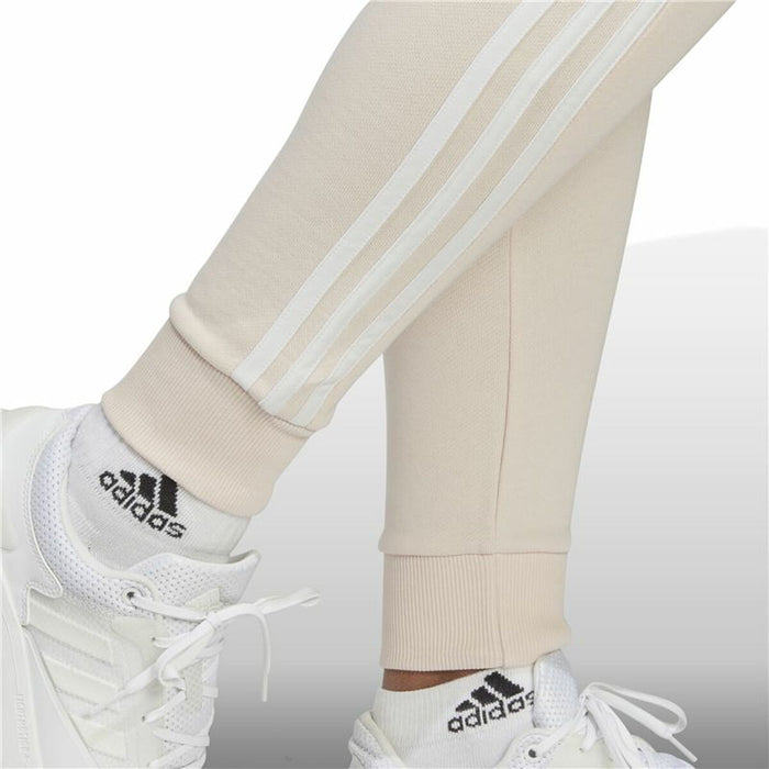 Pantaloni lungi de sport Adidas Essentials 3 Stripes Bej Femeie