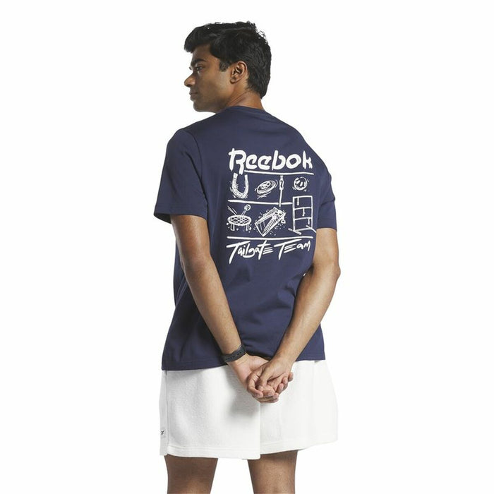 Tricou cu Mânecă Scurtă Bărbați Reebok GS Tailgate Team Albastru închis