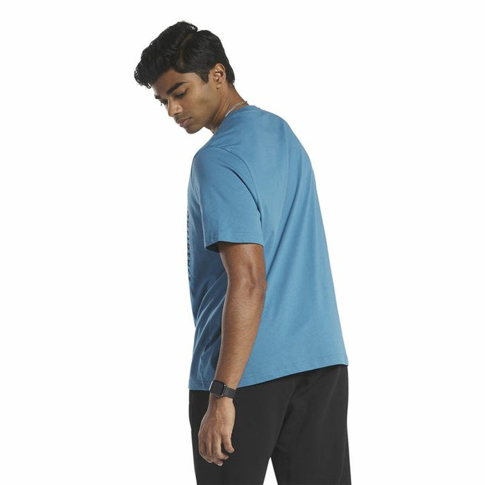 Tricou cu Mânecă Scurtă Bărbați Reebok GS Rec Center Albastru