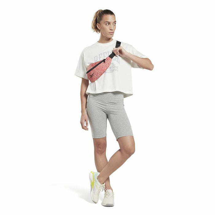 Tricou cu Mânecă Scurtă Femei Reebok Graphic Logo Alb