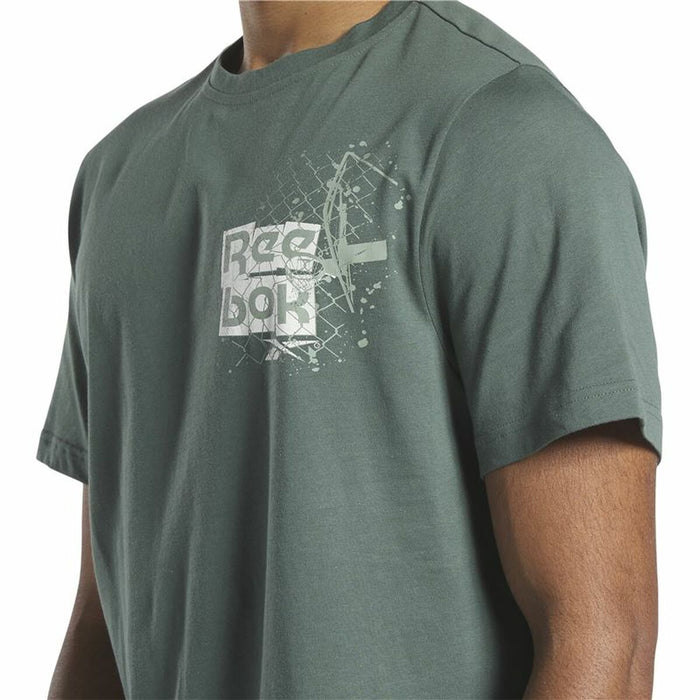 Tricou cu Mânecă Scurtă Bărbați Reebok Graphic Series Verde