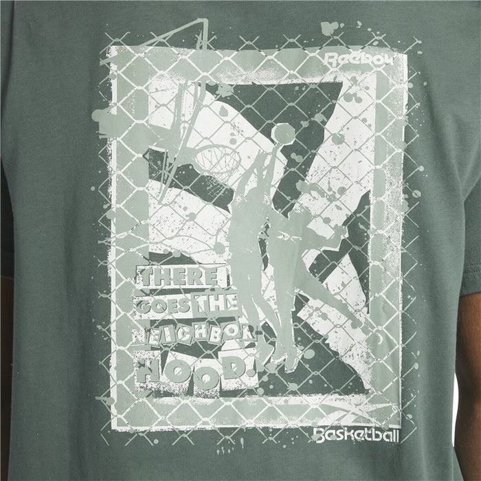 Tricou cu Mânecă Scurtă Bărbați Reebok Graphic Series Verde