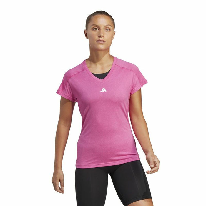 Tricou cu Mânecă Scurtă Femei Adidas Essentials Roz Liliachiu