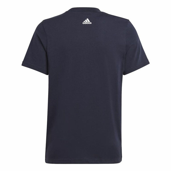 Tricou cu Mânecă Scurtă pentru Copii Adidas Essentials Albastru închis