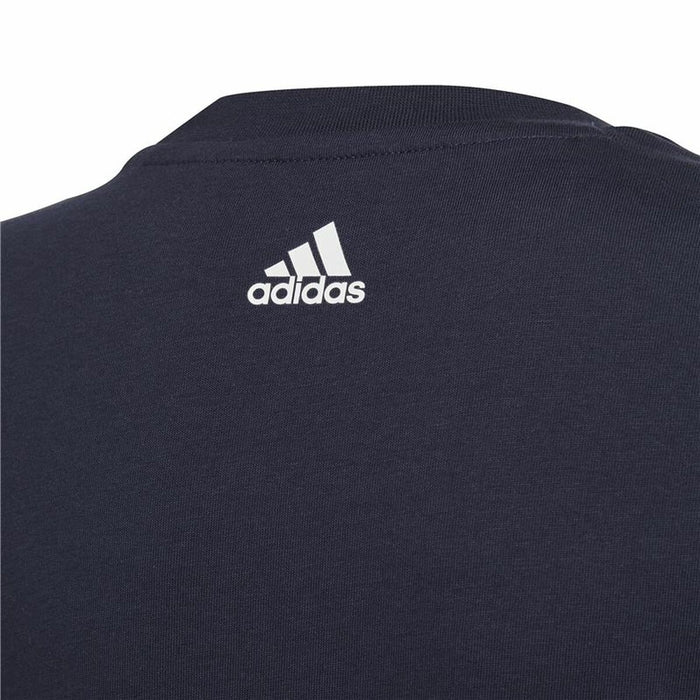 Tricou cu Mânecă Scurtă pentru Copii Adidas Essentials Albastru închis