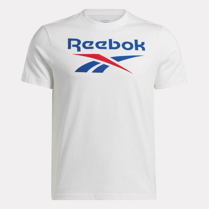 Tricou cu Mânecă Scurtă Bărbați  IDENTITY SMAL  Reebok 100071175  Alb