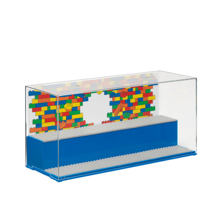 Vitrină LEGO Iconic, albastră, 19,2 × 39,8 × 14,9 cm