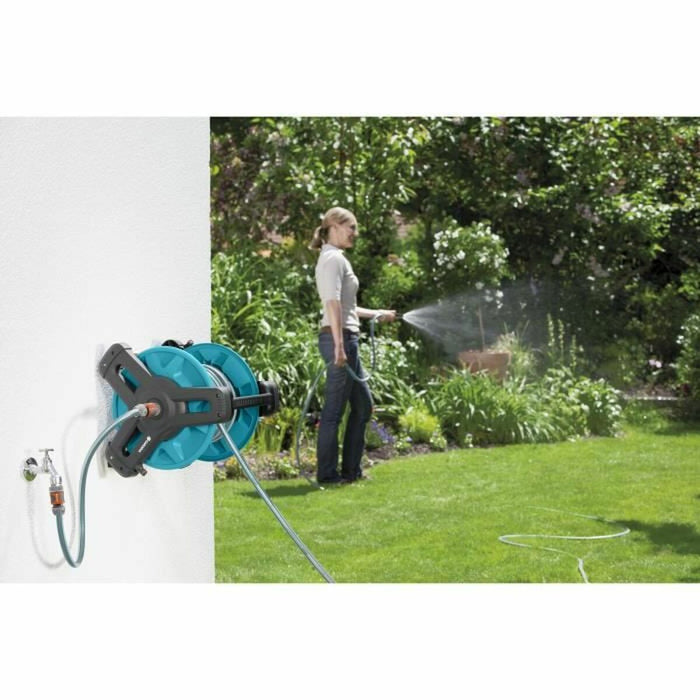 Cărucior de furtun Gardena Perete Podea Ø 13 mm 20 m