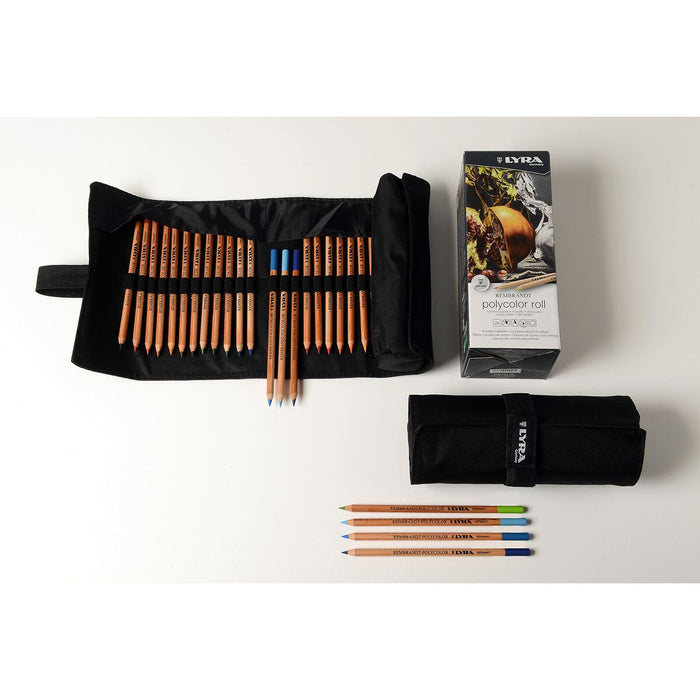 Creioane culori LYRA Multicolor 24 Piese Husă rulabilă