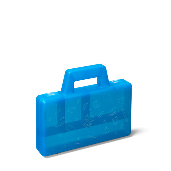 Cutie de sortare LEGO, Sorting Case To Go, albastră, 19 × 16 × 3,5 cm