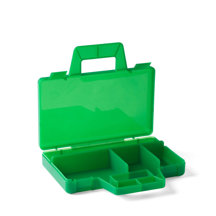 Cutie de sortare LEGO, Sorting Case To Go, verde, 19 × 16 × 3,5 cm, 3+ ani