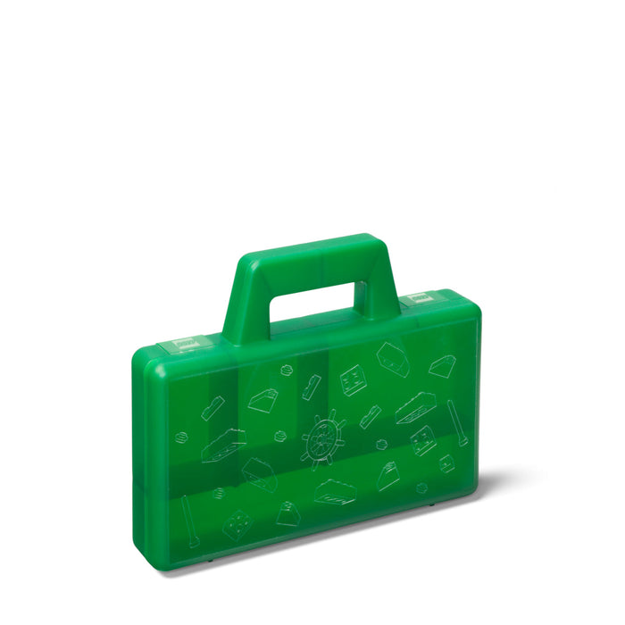 Cutie de sortare LEGO, Sorting Case To Go, verde, 19 × 16 × 3,5 cm, 3+ ani