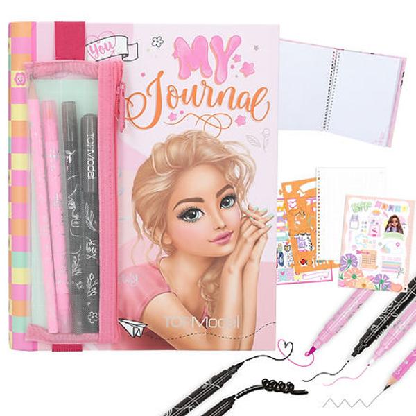 Jurnal TOPModel My Journal, cu husă pentru instrumente de scris