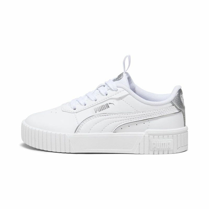Adidași Casual Copii Puma Carina 2.0 Pop Up Alb Infantil