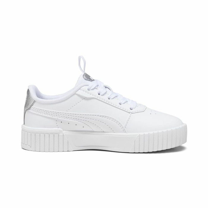 Adidași Casual Copii Puma Carina 2.0 Pop Up Alb Infantil