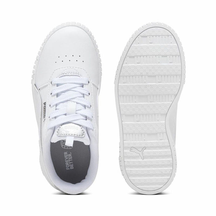 Adidași Casual Copii Puma Carina 2.0 Pop Up Alb Infantil