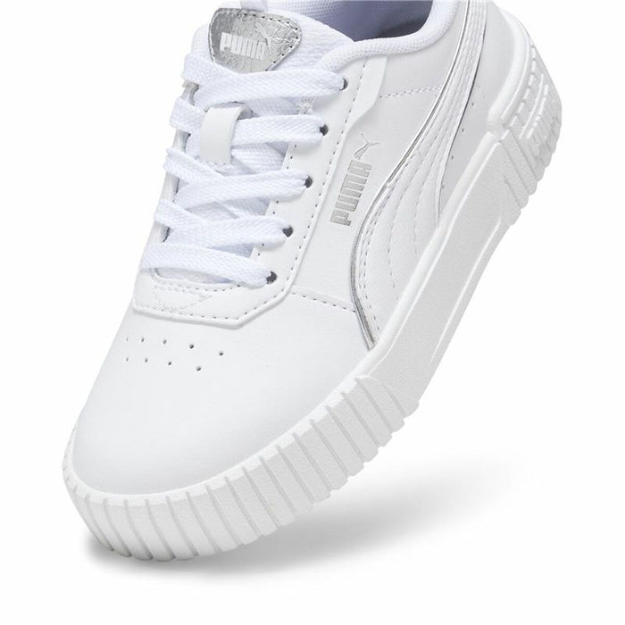 Adidași Casual Copii Puma Carina 2.0 Pop Up Alb Infantil