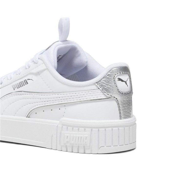 Adidași Casual Copii Puma Carina 2.0 Pop Up Alb Infantil