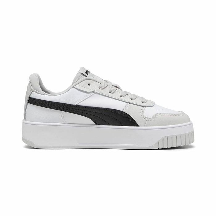 Pantofi sport pentru femei Puma Carina Street Alb Gri