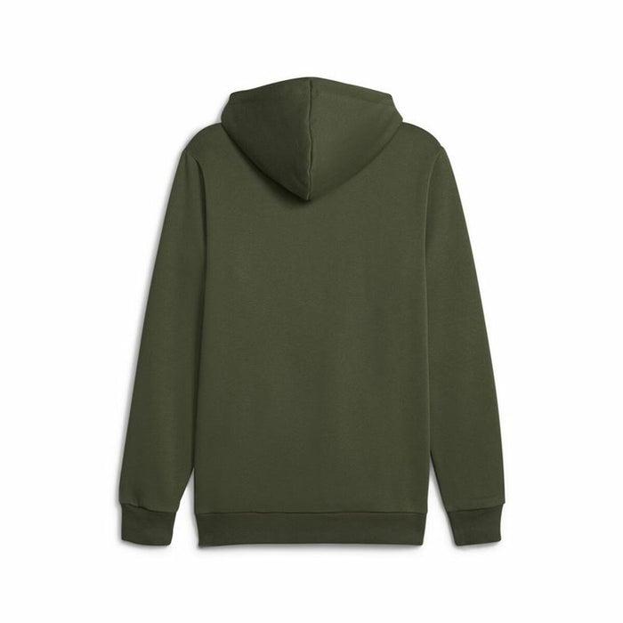 Hanorac cu Glugă Bărbați Puma Ess+ 2 Col Big Logo Verde inchis