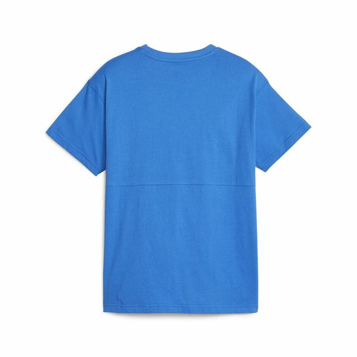 Tricou cu Mânecă Scurtă pentru Copii Puma Power Colorblock Albastru