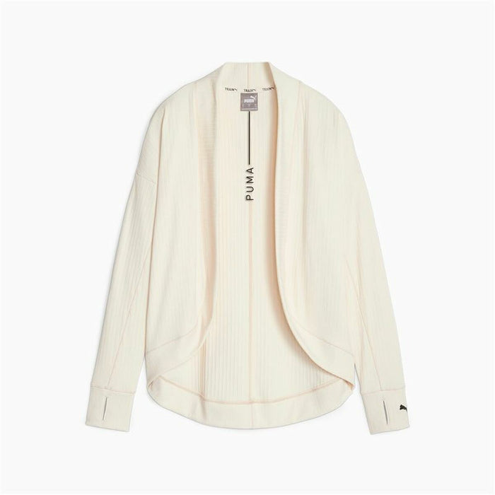 Jachetă Sport de Damă Puma Studio Unwind Long C Alb