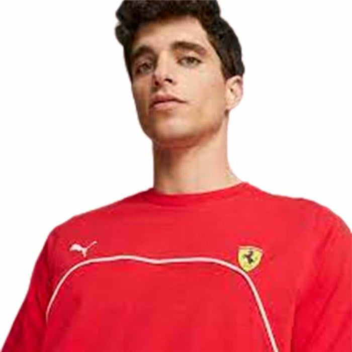 Tricou cu Mânecă Scurtă Bărbați Puma Ferrari Race Roșu