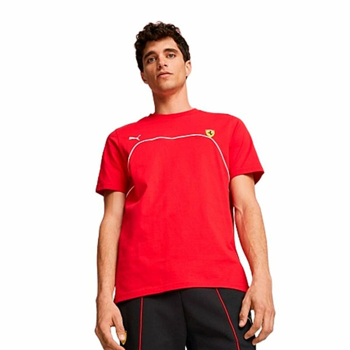 Tricou cu Mânecă Scurtă Bărbați Puma Ferrari Race Roșu
