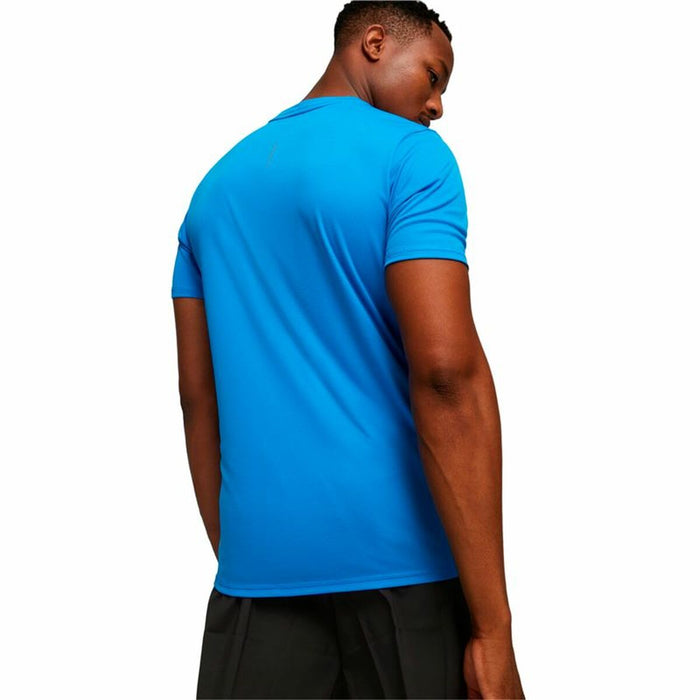 Tricou cu Mânecă Scurtă Bărbați Puma Run Favorite Ss Albastru celest