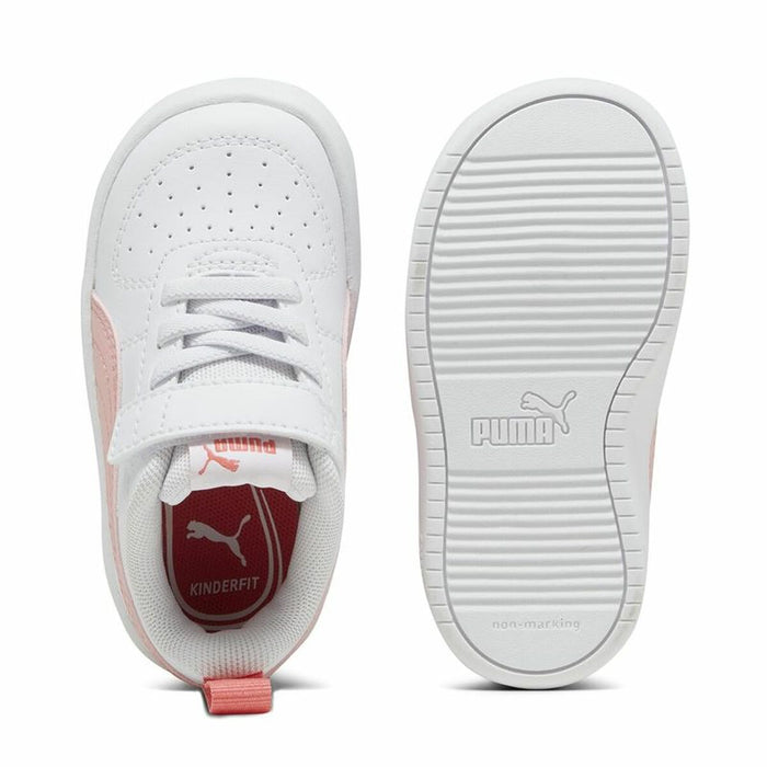 Adidași pentru Copii Puma Rickie+ Alb Roz deschis