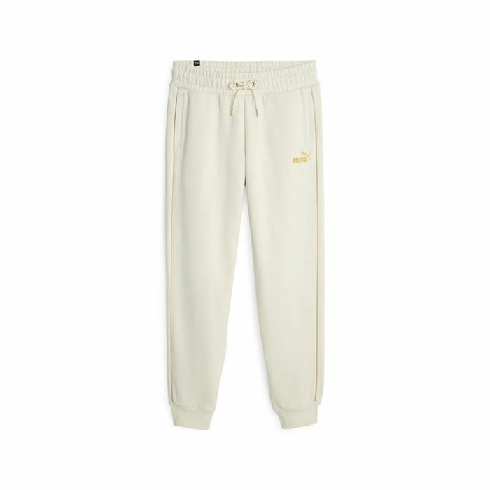 Pantaloni lungi de sport Puma Ess+ Minimal Gold Bej Femeie