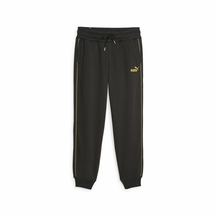 Pantaloni lungi de sport Puma Ess+ Minimal Gold Negru Femeie