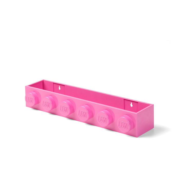 Raft pentru cărți LEGO, roz, montare pe perete