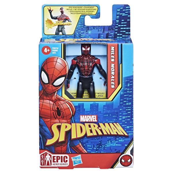 Figurină de acțiune Hasbro Marvel Spider-Man, Miles Morales, 10 cm, 4+ ani