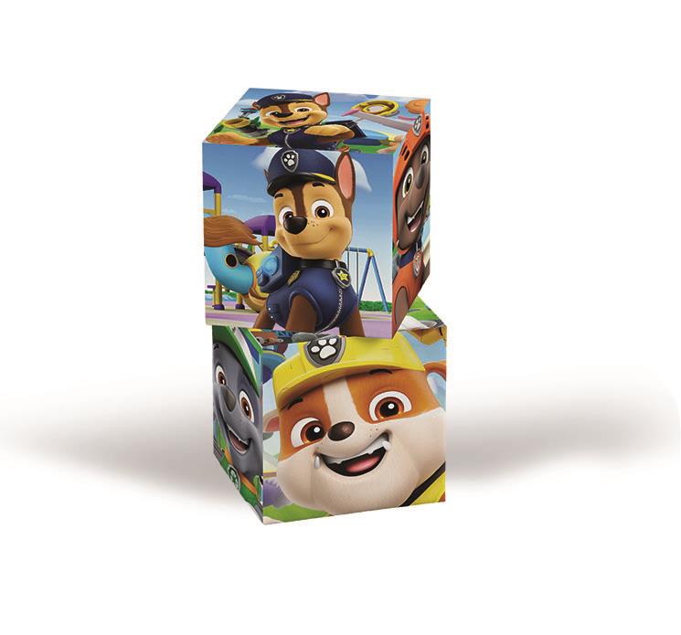 Puzzle cu cuburi Clementoni Patrula Cățelușilor, 12 cuburi, 3+ ani