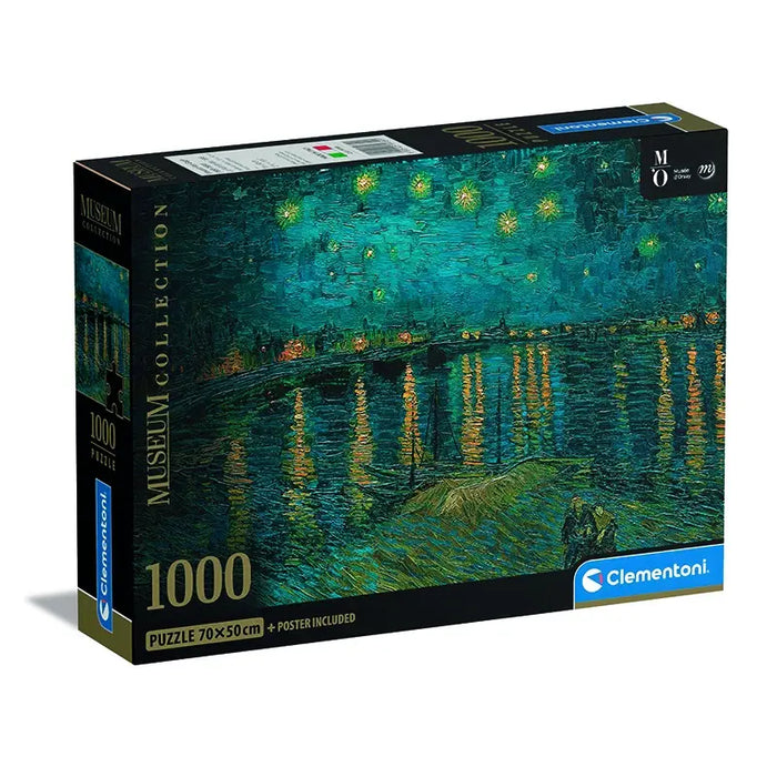 Puzzle Clementoni Museum Collection, Orsay - Starry Night, 1000 de piese, 70 x 50 cm