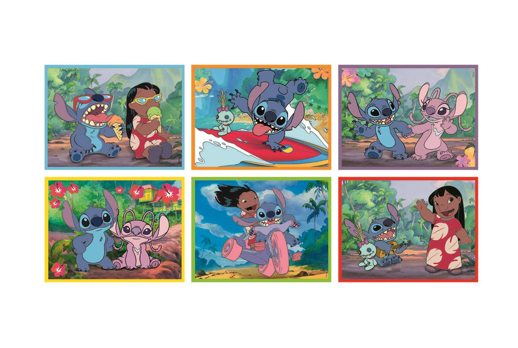 Puzzle cu cuburi Clementoni Disney Stitch, 12 cuburi, 3+ ani