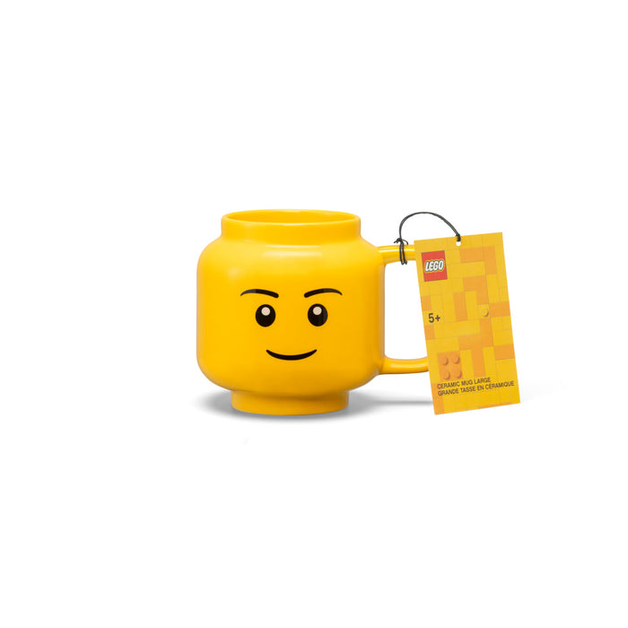 Cană LEGO, cap de minifigurină băiat, ceramică, 530 ml