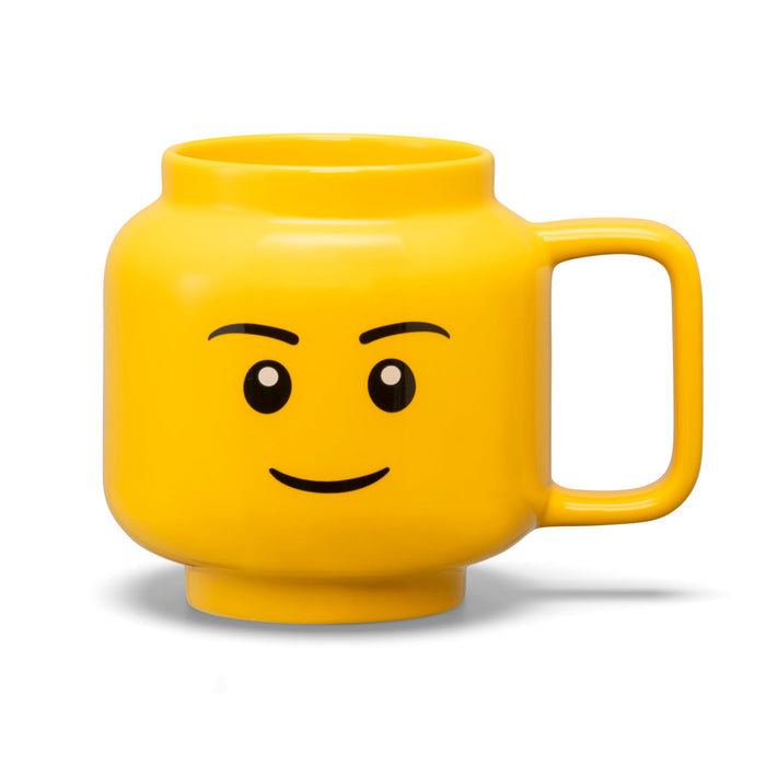 Cană LEGO, cap de minifigurină băiat, ceramică, 530 ml