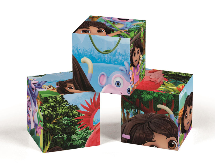 Puzzle cu cuburi Clementoni Dora the Explorer, 12 cuburi, 3+ ani