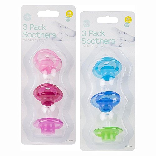 Set de 3 suzete Baby Pure, albastru și verde