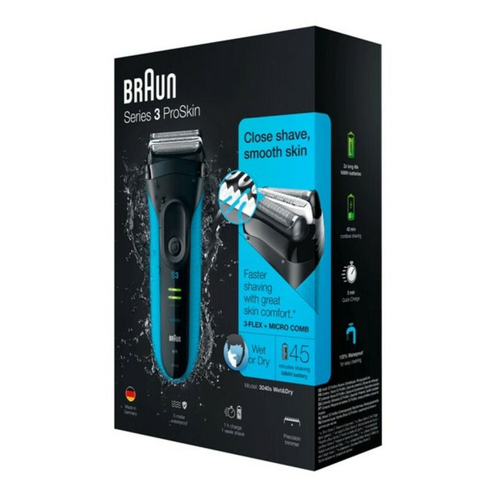 Aparat de ras electric Braun 3040s Albastru