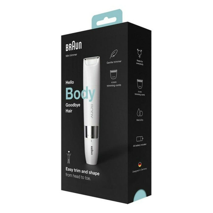 Epilator Electric Braun BS1000 Alb Unisex Moale