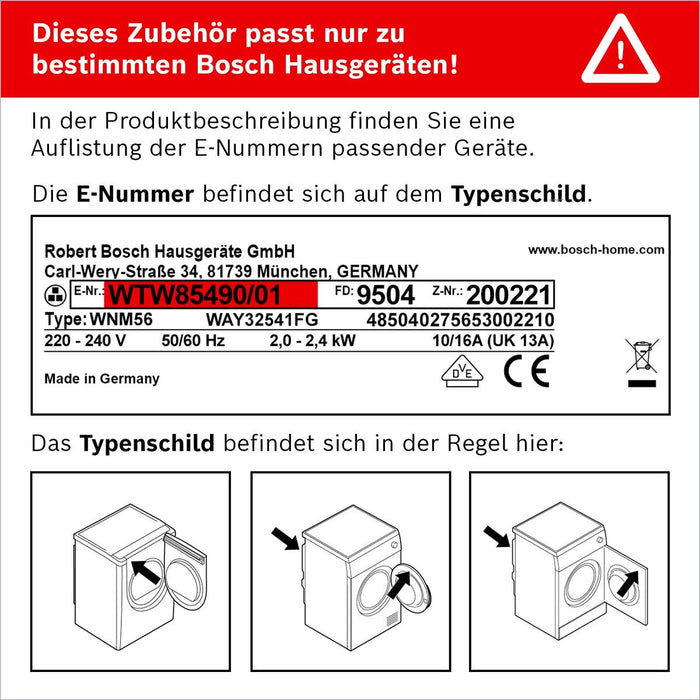 Săculeț pentru spălat BOSCH WTZ11400 Alb