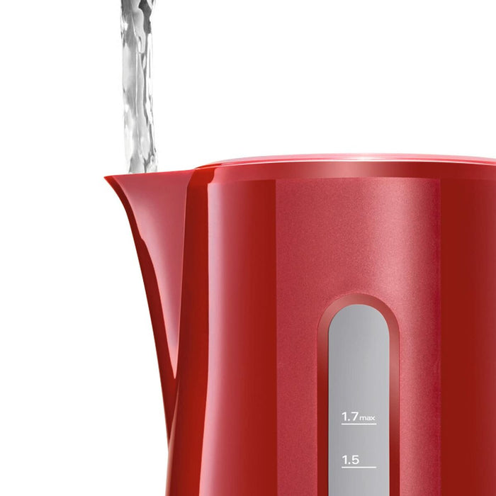 Fierbător BOSCH TWK3A014 Roșu Da Oțel inoxidabil Plastic Plastic/Oțel inoxidabil 2400 W 1,7 L
